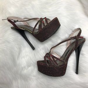 EUC Sexy Chinese Laundry sparkly heels 7.5M